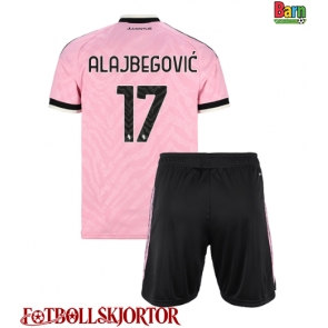 Juventus Kerim Alajbegovic #17 Borta Kläder Barn 2026-27 Kortärmad (+ Korta byxor)